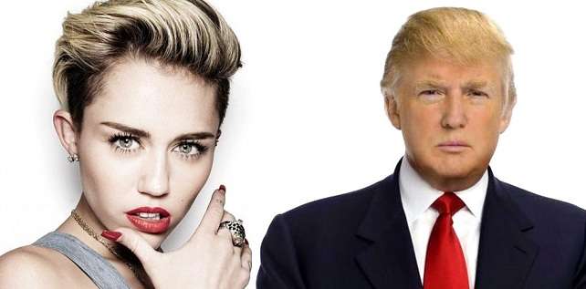 Miley Cyrus confesó que si gana como presidente Donald Trump se va del país
