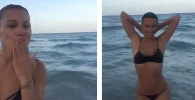 Mientras todos la critican, Pampita manda besos desde las playas de Miami