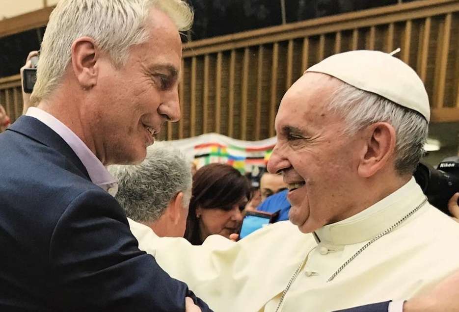 Marley visitó al Papa Francisco y habló de su hijo con el pontífice