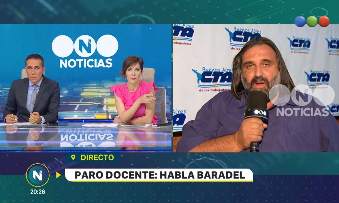 ¡Pasó en la TV! Fuerte cruce entre Cristina Pérez y Roberto Baradel
